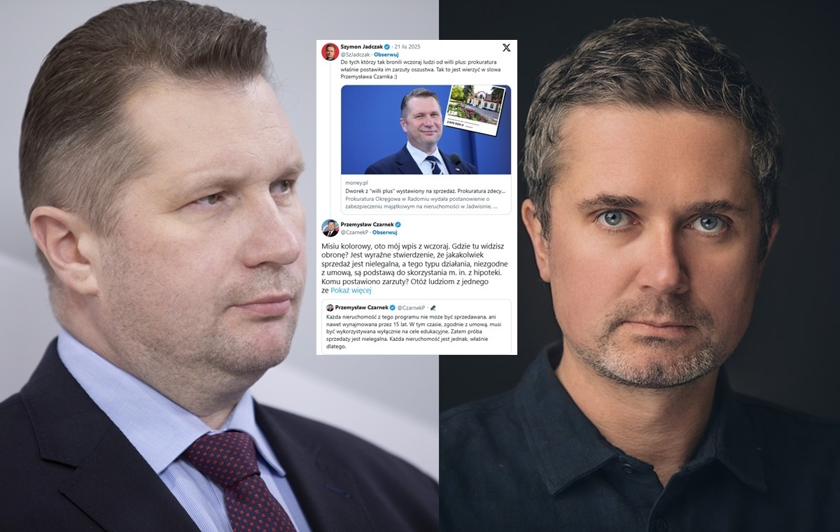 Jadczak uderzył w Czarnka. Ostra riposta: "Przestań kłamać"