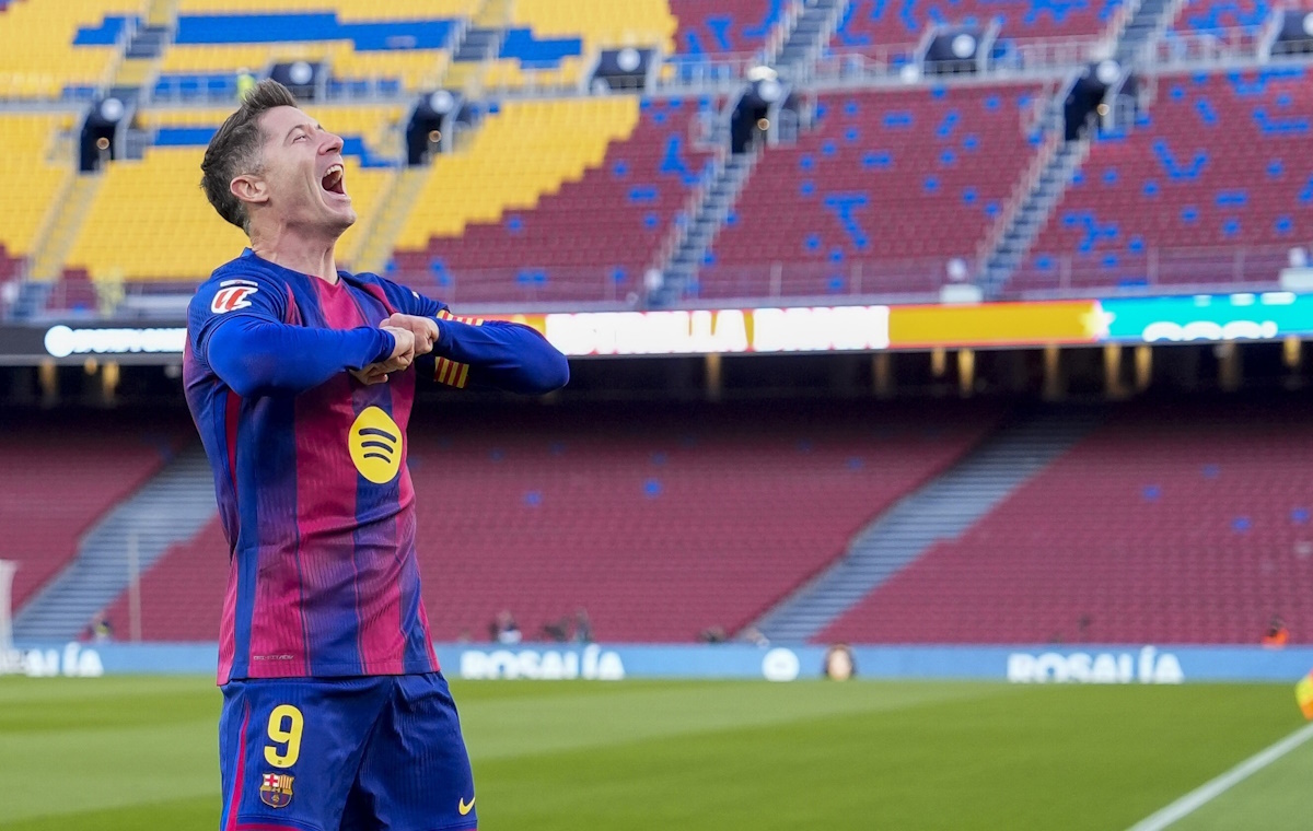 wiadomości,aktualności,wPolityce.pl Lewandowski jako pierwszy strzelił gola na nowym Camp Nou!