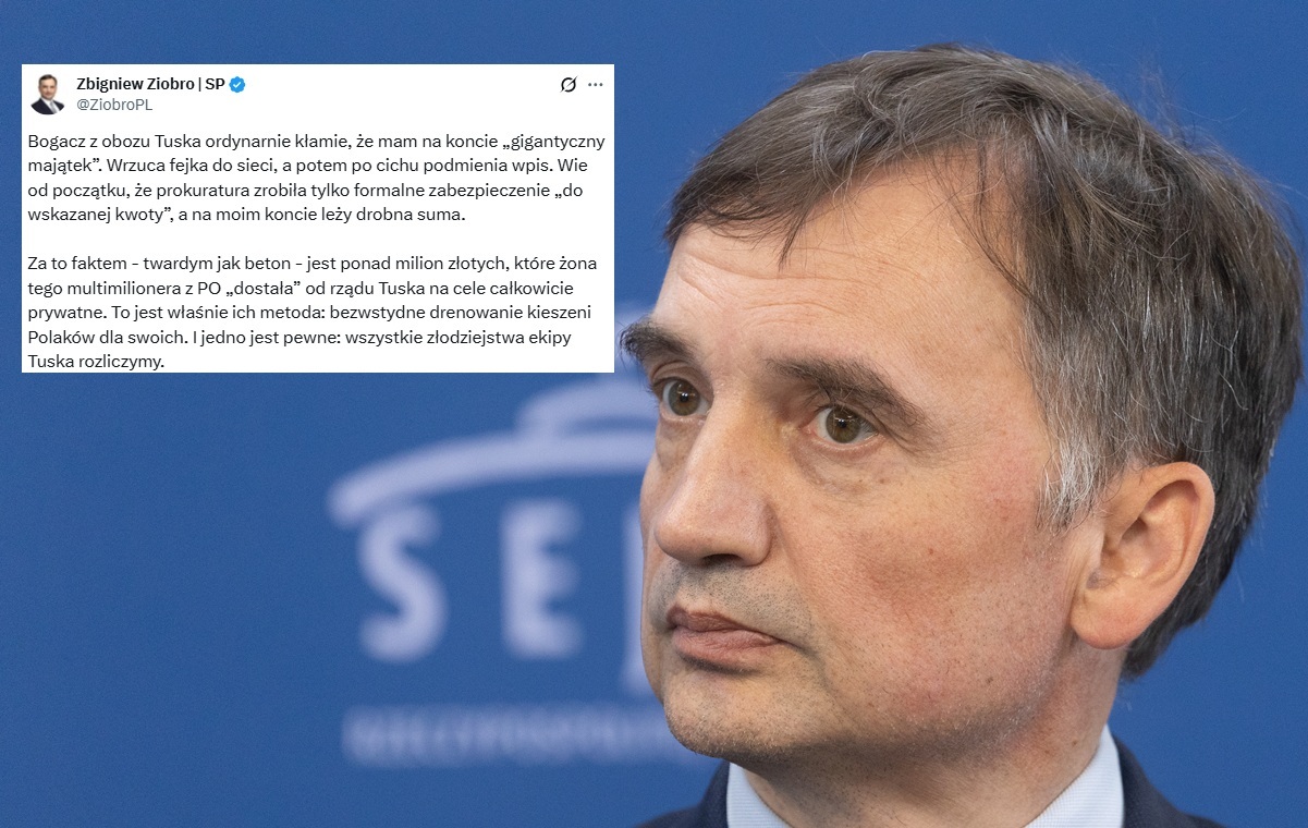 Ziobro o Łąckim: Bogacz z obozu Tuska ordynarnie kłamie