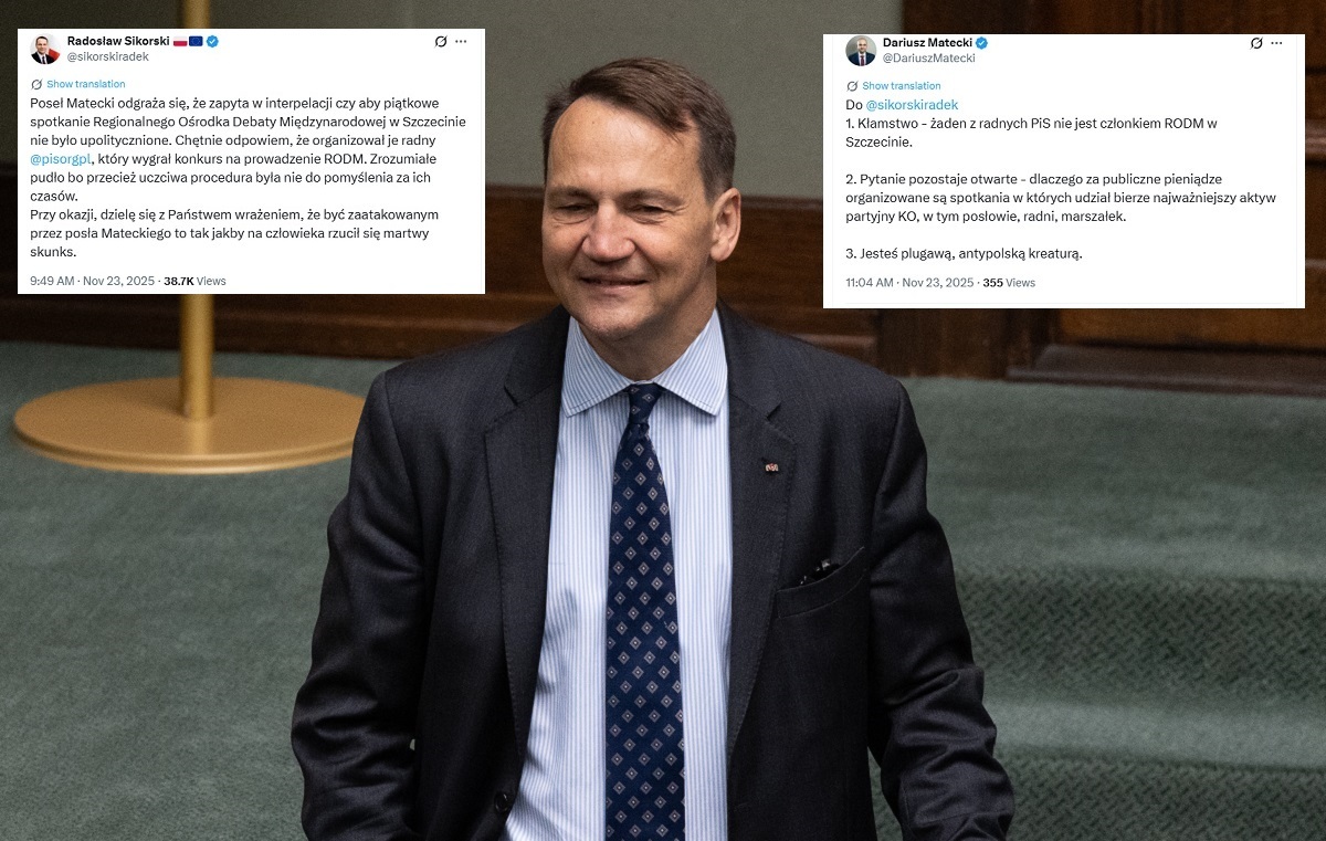 Sikorski o Mateckim. "Jakby zaatakował martwy skunks"