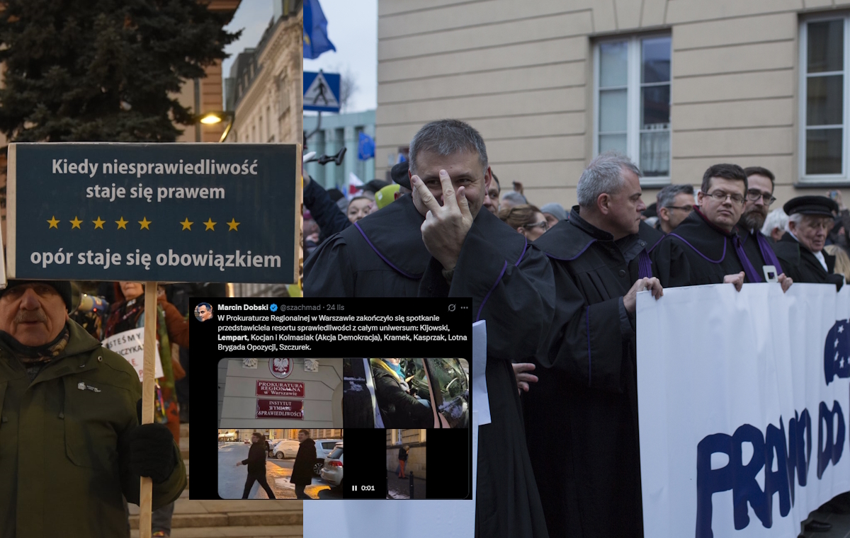 Antypisowscy zadymiarze u Żurka. Co ich łączy? Ruski bluzg