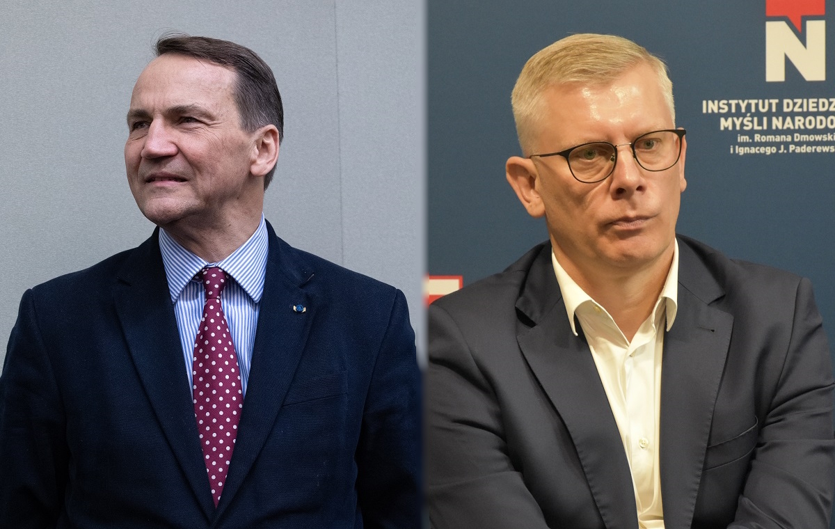 Sikorski dumny z siebie, bo nie podał ręki Cenckiewiczowi