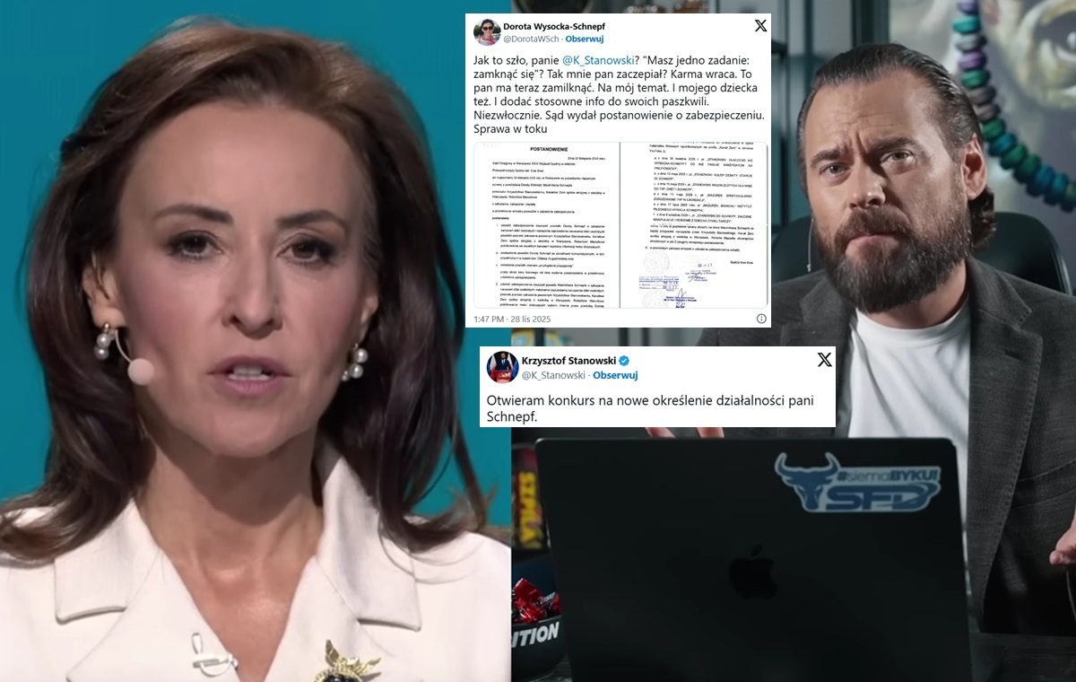 Kuriozalna decyzja sądu ws. Stanowskiego z Wysocką-Schnepf