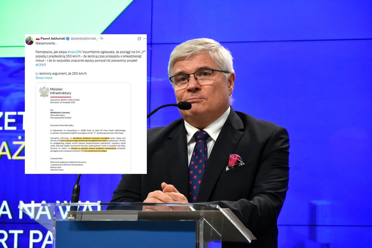 Kolej dużych prędkości to fake? "Kłamstwa Tuska i Laska"