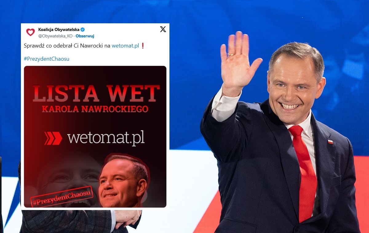 Partia Tuska straszy prezydentem i znowu nadaje o wetomacie