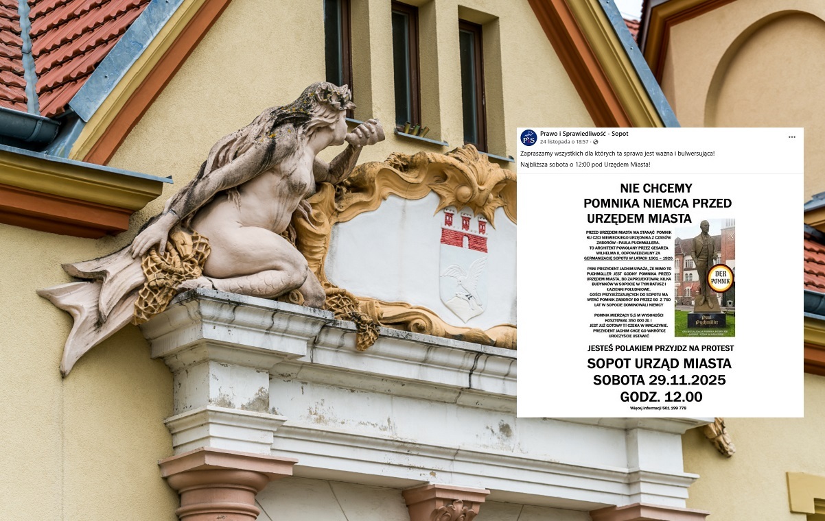 Przed sopockim ratuszem ma stanąć pomnik germanizatora!