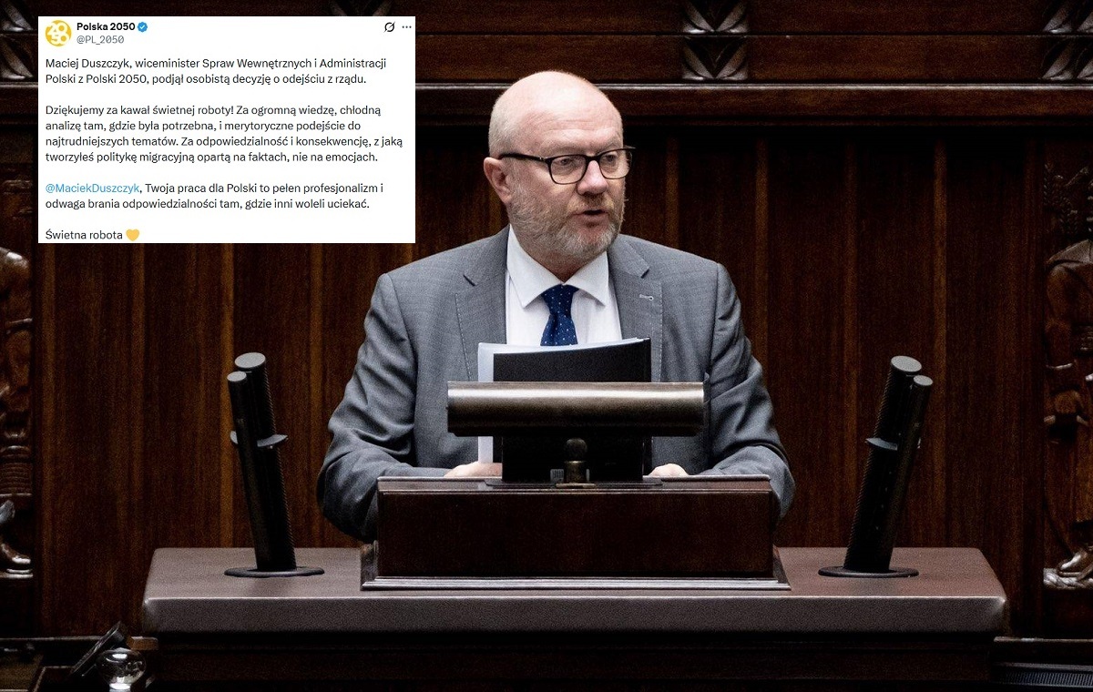 Maciej Duszczyk odszedł z rządu! "Osobista decyzja"