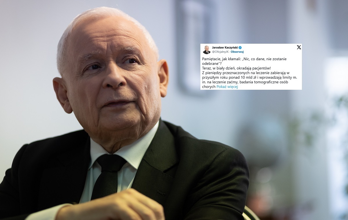 Prezes PiS: Rządzący w biały dzień okradają pacjentów