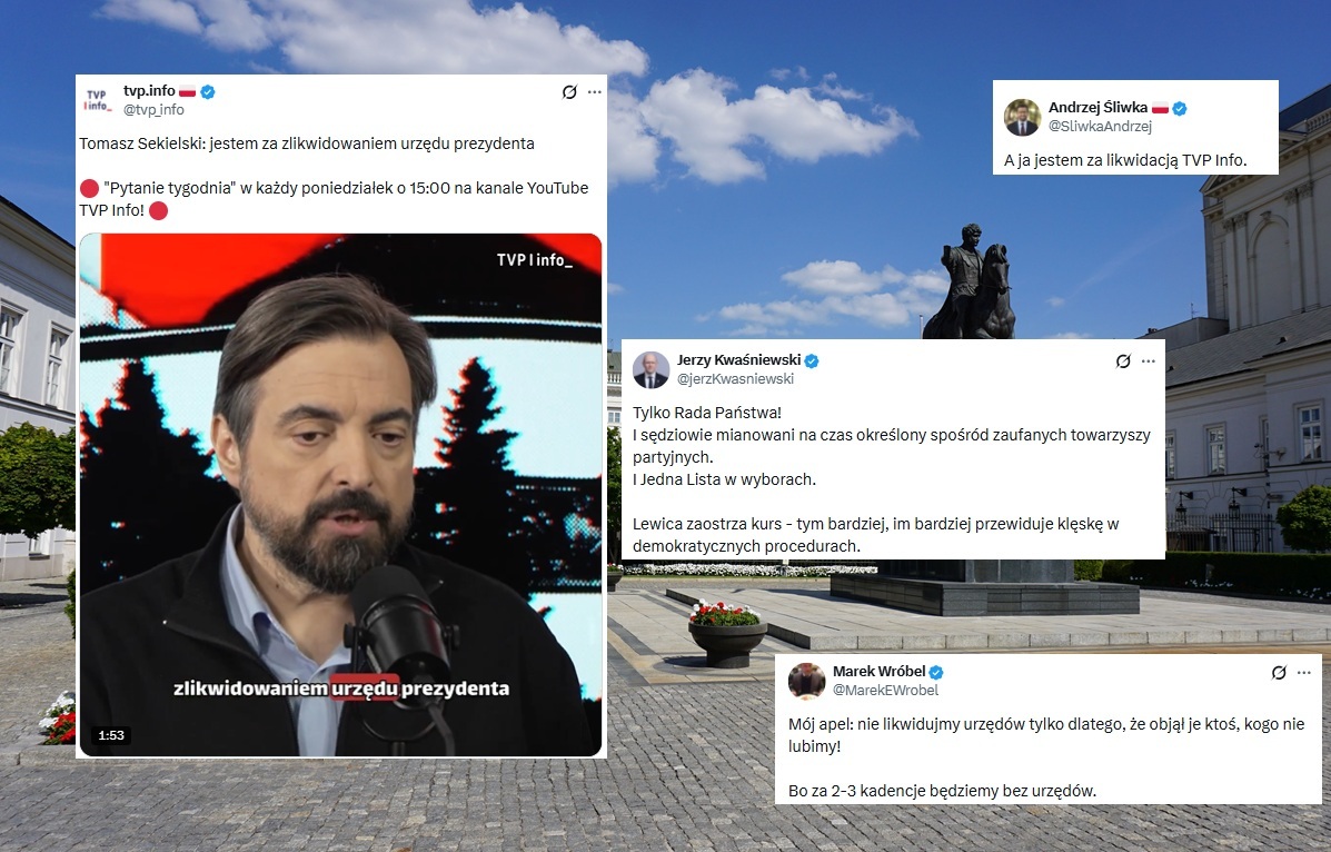 Sekielski domaga się likwidacji urzędu prezydenta RP