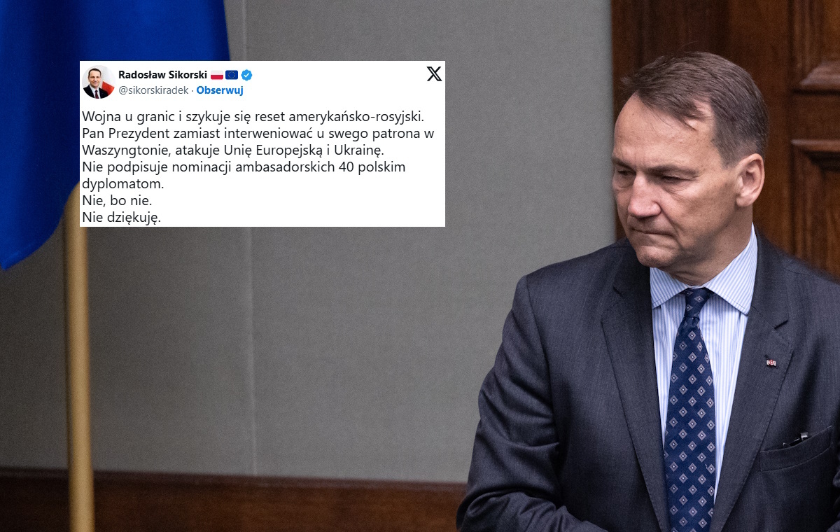 Spór o nominacje ambasadorów. Bezmyślny atak Sikorskiego
