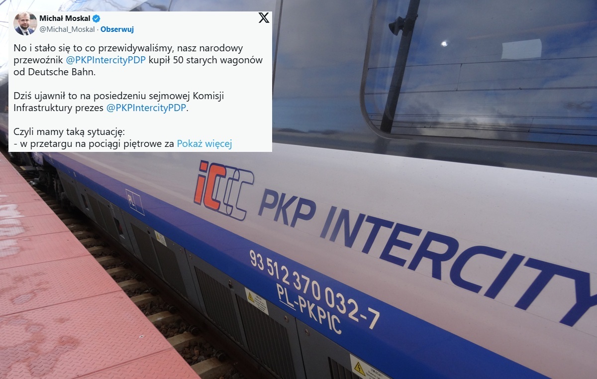 PKP Intercity buys 50 old wagons from Deutsche Bahn