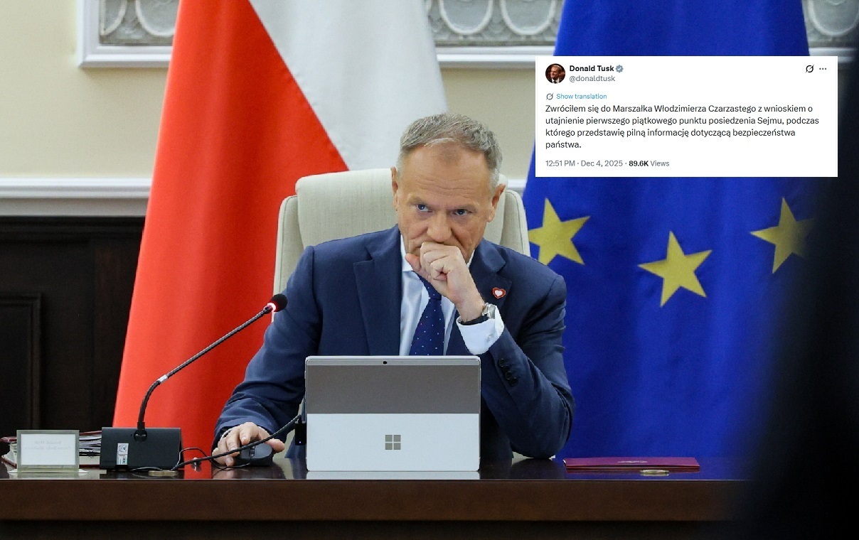 Tusk przedstawi jutro "pilną informację" dot. bezpieczeństwa
