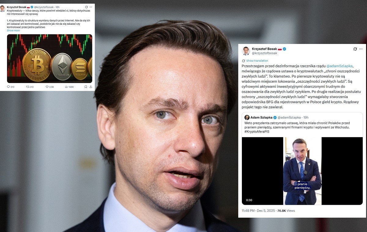 Atak Szłapki ws. kryptowalut. Wszechsmerf: To kłamstwo!