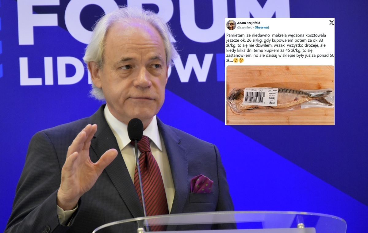 Hit! Szejnfeld narzeka na drogą makrelę za rządów Tuska