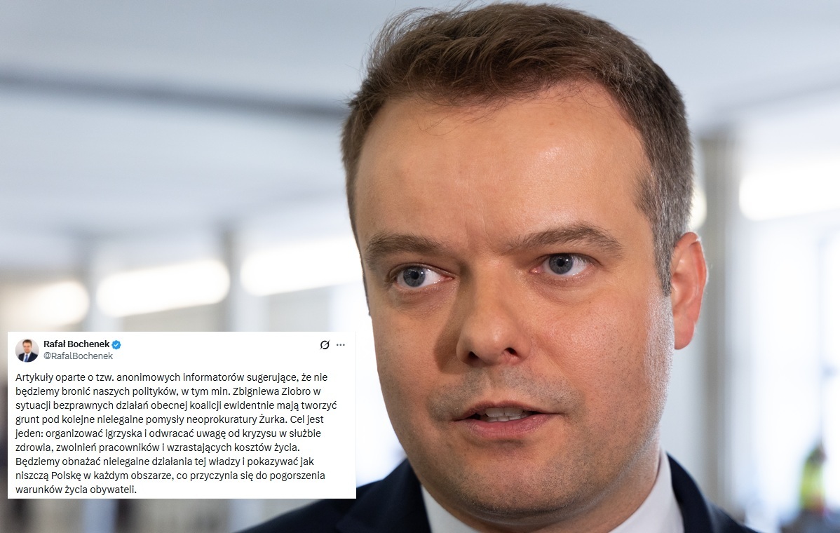PiS już nie chce bronić Ziobry? Bochenek jednoznacznie