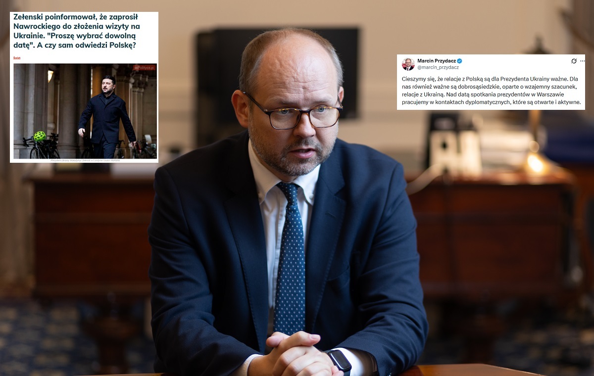 Przydacz komentuje słowa Zełenskiego. Wspomina o Warszawie