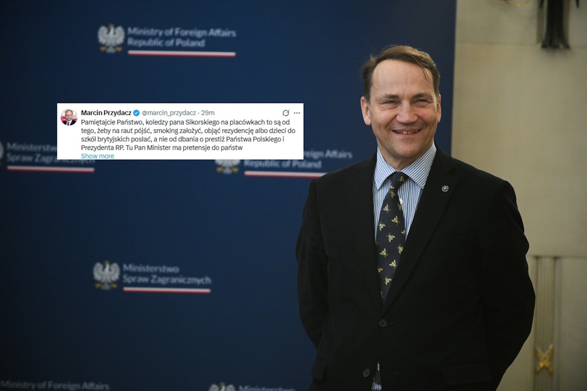 Brudna limuzyna prezydenta. Przydacz odpowiada Sikorskiemu!