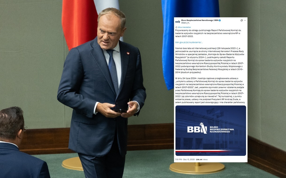 Raport ws. wpływów rosyjskich. Czy to tego bał się Tusk?