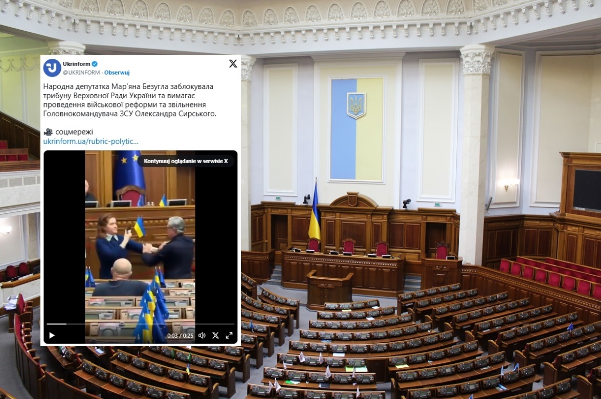 Awantura w ukraińskim parlamencie! Doszło do szarpaniny