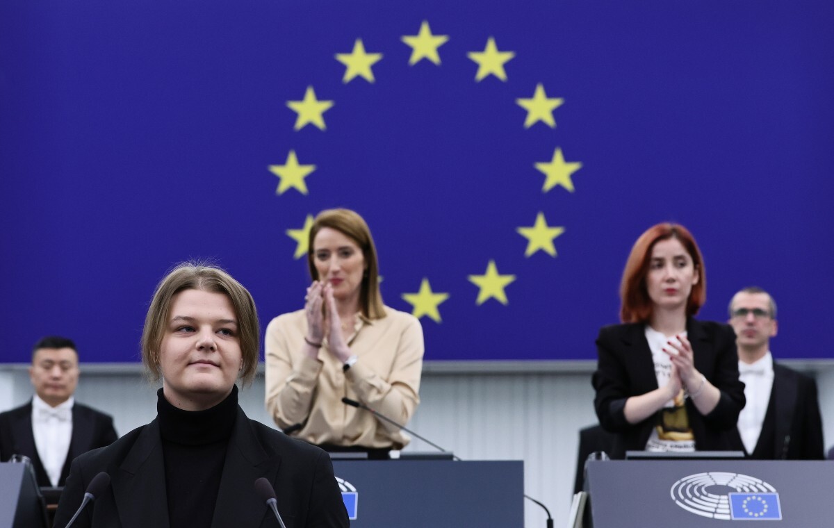 Córka Poczobuta w imieniu ojca odebrała Nagrodę Sacharowa