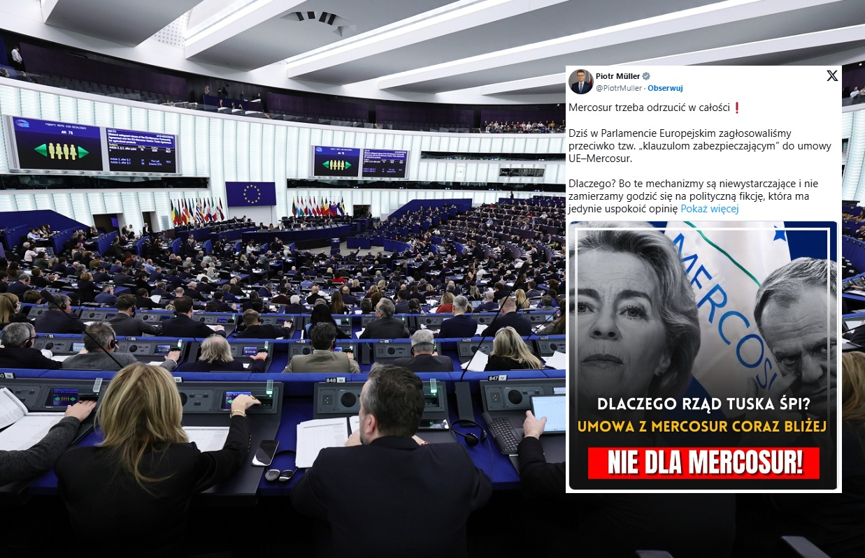 PE przyjął klauzulę ochroną do umowy z Mercosurem. "Fikcja"