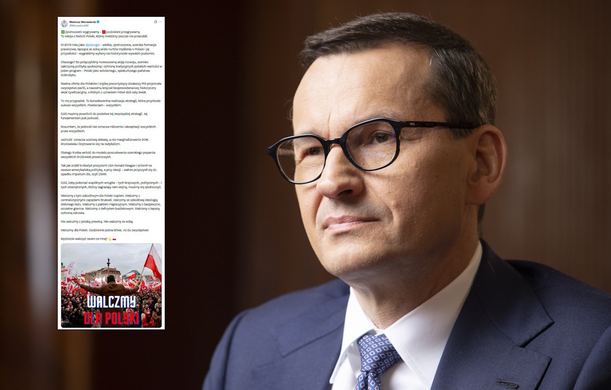 Morawiecki wzywa do jedności: Nie walczmy z polską prawicą!