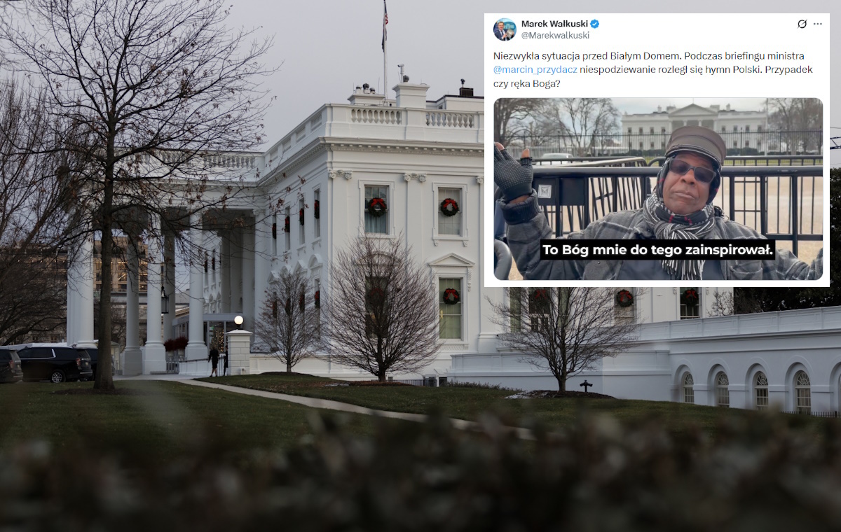 To zaskoczyło wszystkich! Hymn Polski przed Białym Domem