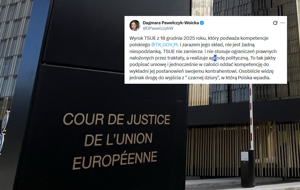 Pawełczyk-Woicka o TSUE. "Realizuje agendę polityczną"