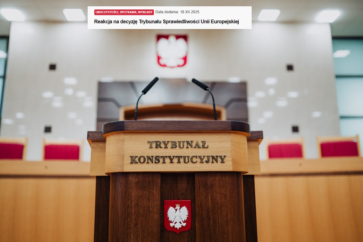 Jest odpowiedź Trybunału Konstytucyjnego na decyzję TSUE!