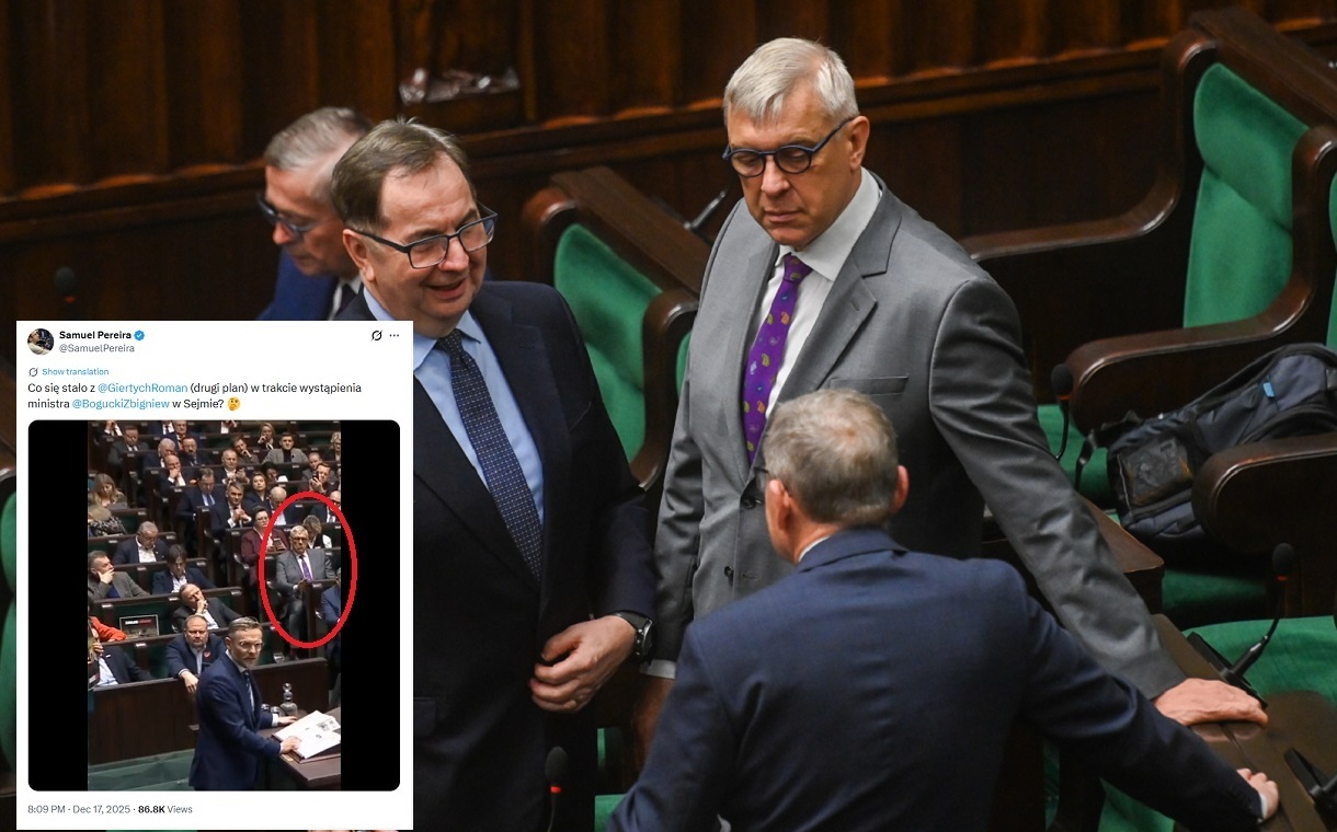 Dziwne zachowanie Giertycha w Sejmie. Co uchwyciła kamera?