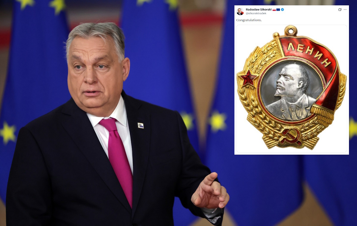 Oto poziom dyplomacji Sikorskiego! Order Lenina dla Orbana