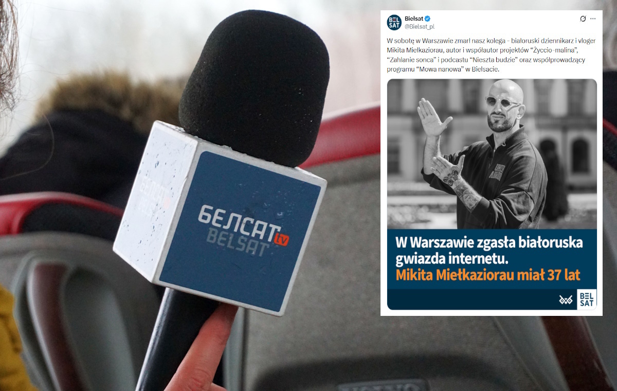 Nagle zmarł białoruski dziennikarz Mikita Mielkaziorau