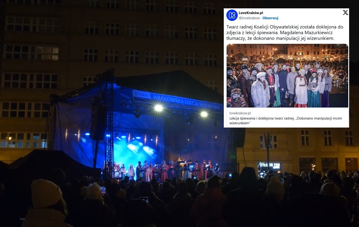 Kuriozum! Radną KO "doklejono" do zdjęcia z Trzaskowskim