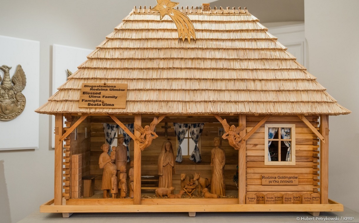 W Pałacu Prezydenckim stanęła szopka z rodziną Ulmów