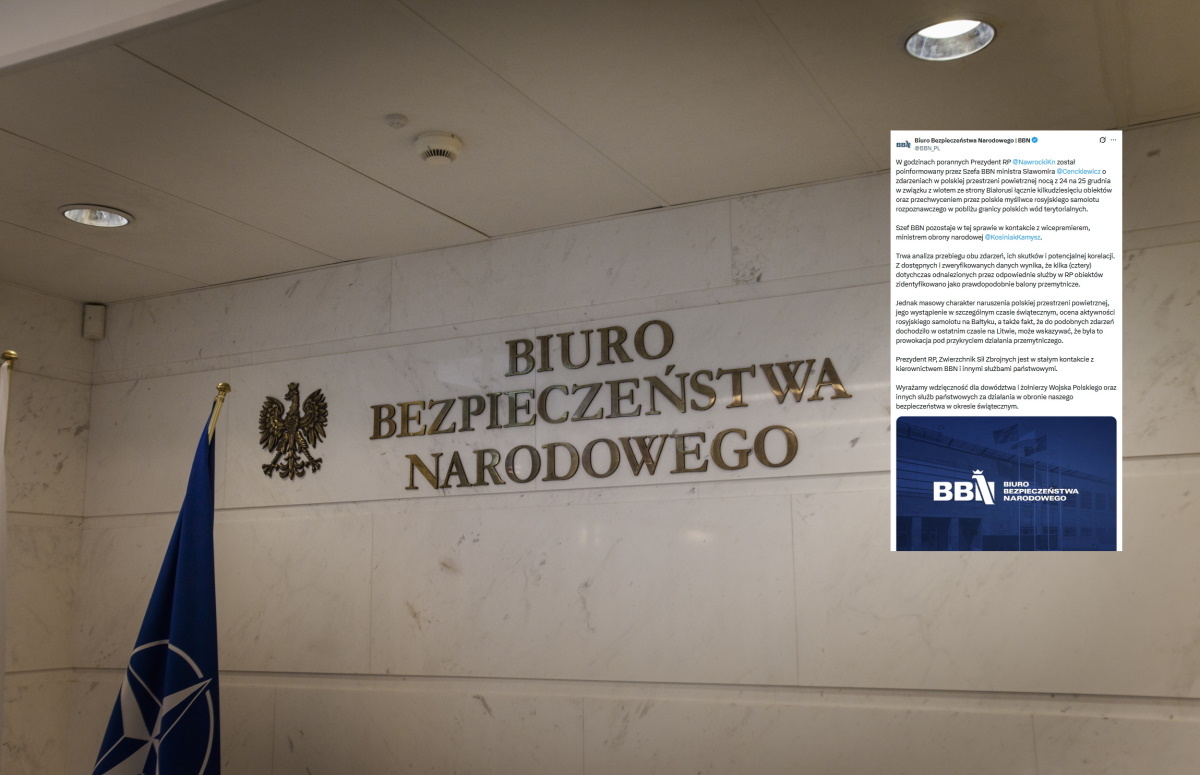 Rosyjski samolot i balony przemytnicze. Jest komunikat BBN