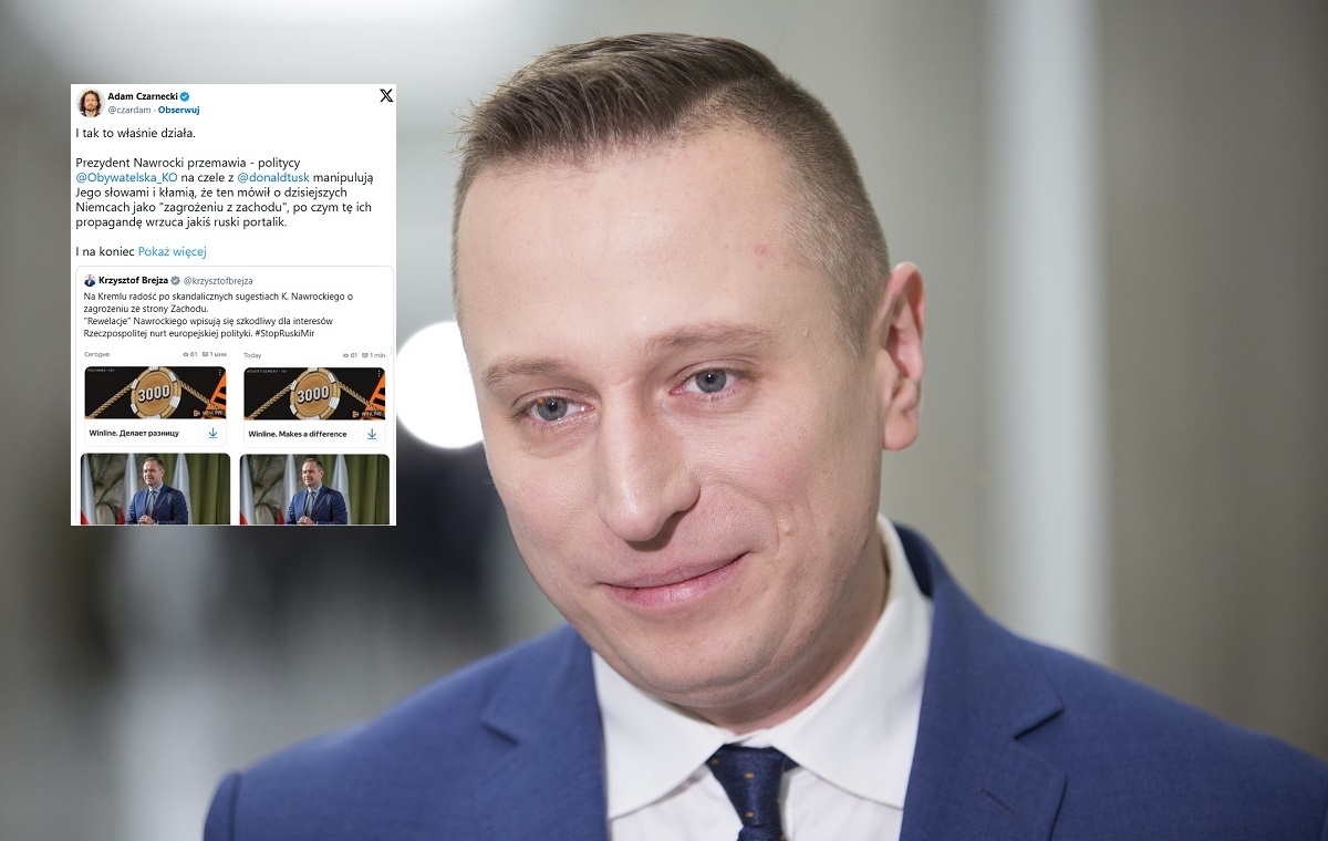 Brejza promuje rosyjski tekst uderzający w prezydenta!