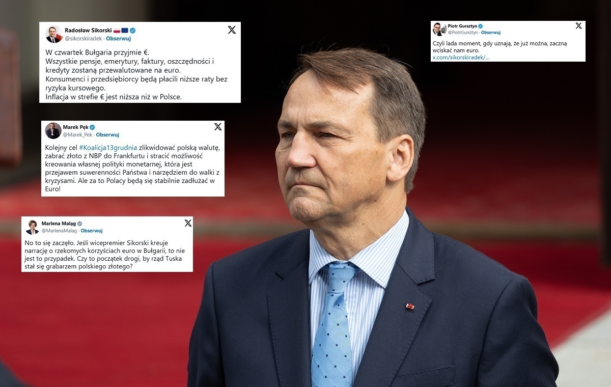 Sikorski zachwala euro w Bułgarii! Fala oburzenia w sieci