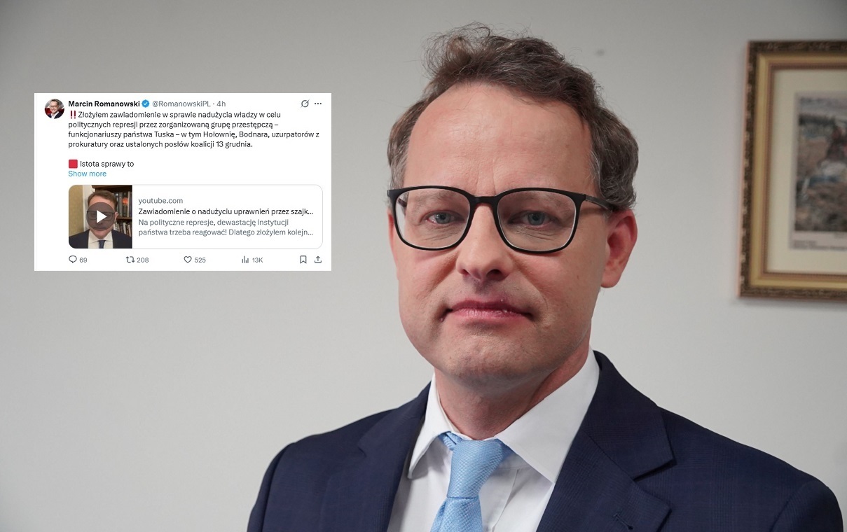 Romanowski zawiadomił prokuraturę. "Szajka 13 grudnia"