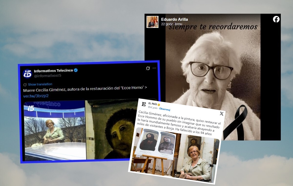Nie żyje Cecilia Giménez. Zasłynęła "renowacją fresku"