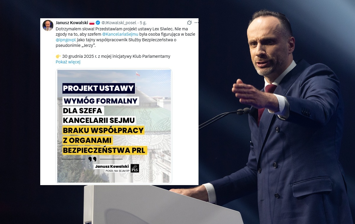 "Nie" dla postkomunistów! Kowalski składa "lex Siwiec"