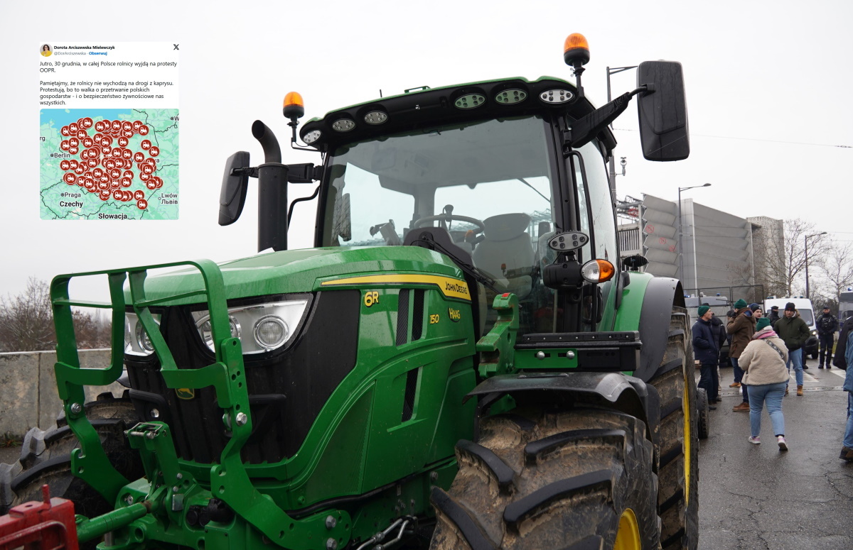 TYLKO U NAS. Atak na rolników przed protestem!