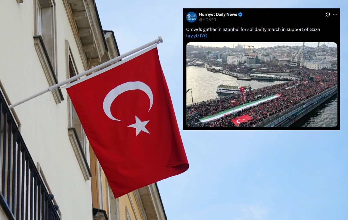 Ponad pół miliona osób w Stambule poparło Palestynę