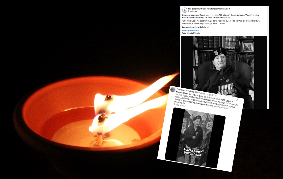 Zmarł Powstaniec - Roman Lipiec ps. "Adam". Miał 100 lat