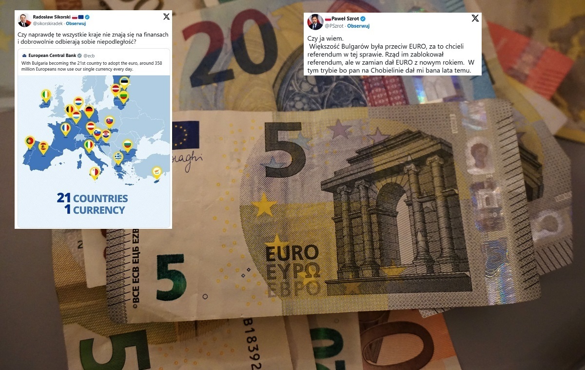 Sikorski chwali euro. Szrot: Większość Bułgarów była przeciw