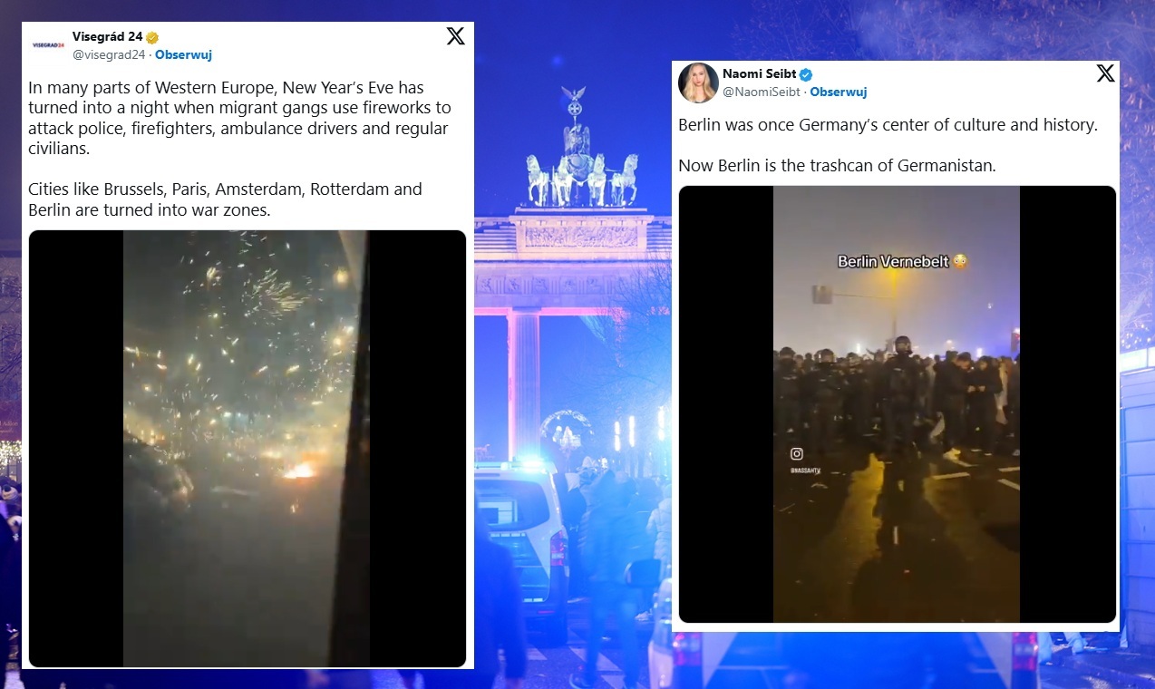 Tak Nowy Rok "świętował" Zachód. WIDEO