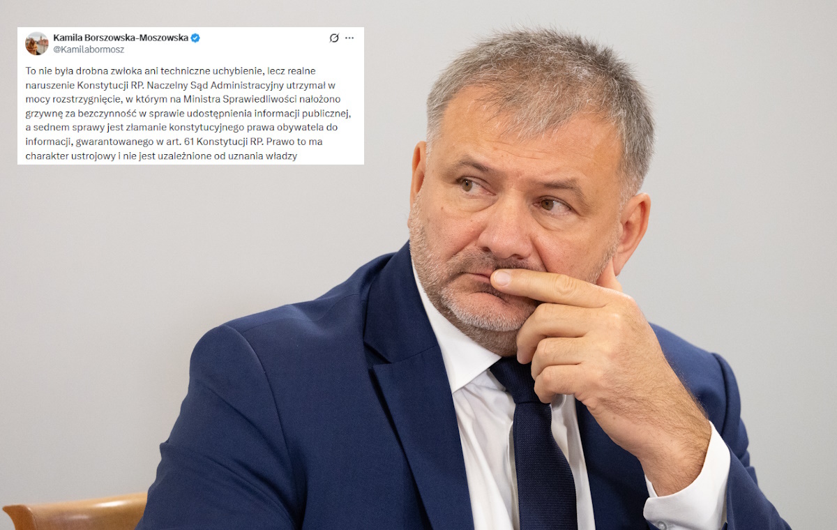 Żurek ukarany grzywną za bezczynność. "Lekceważenie sądu"