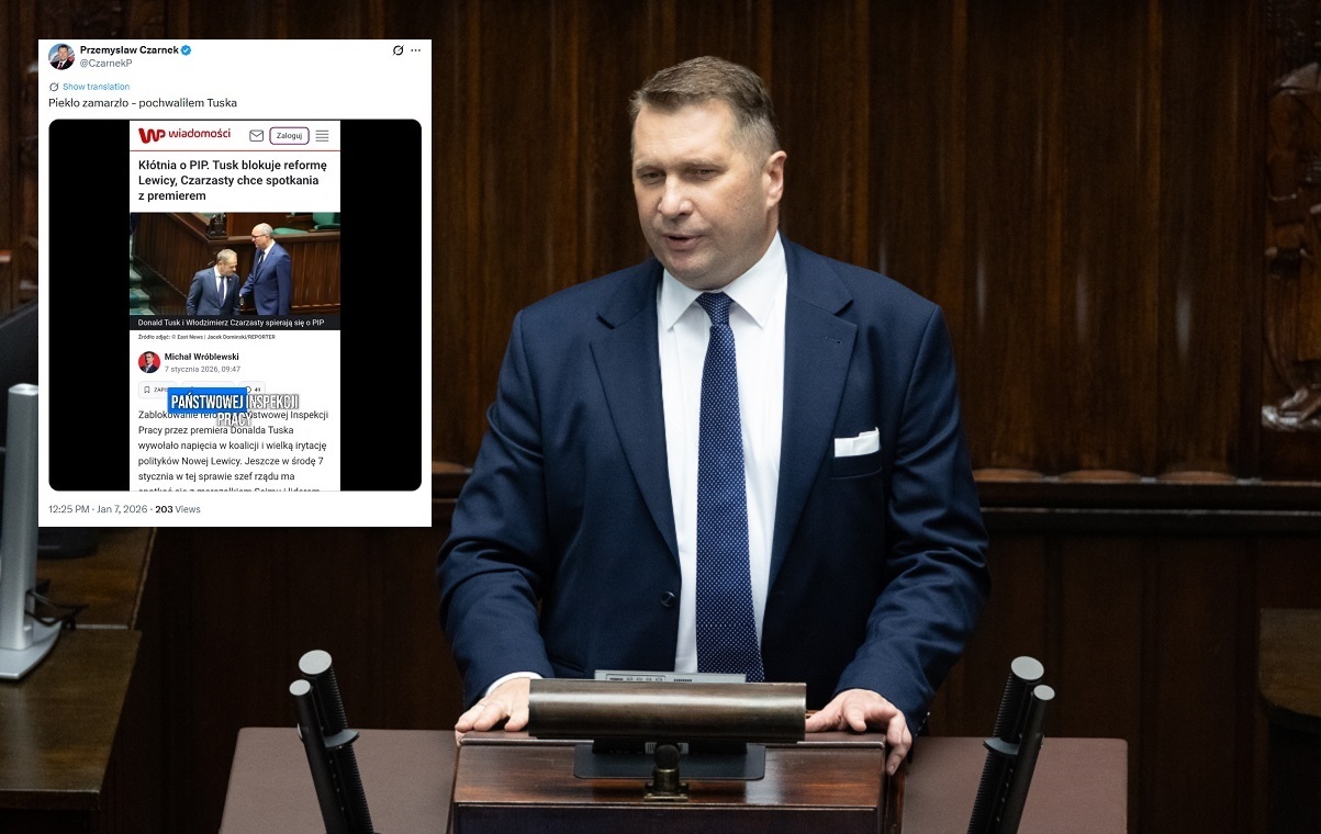 Reforma PIP. interesujące wyznanie Czarnka. "Piekło zamarza"