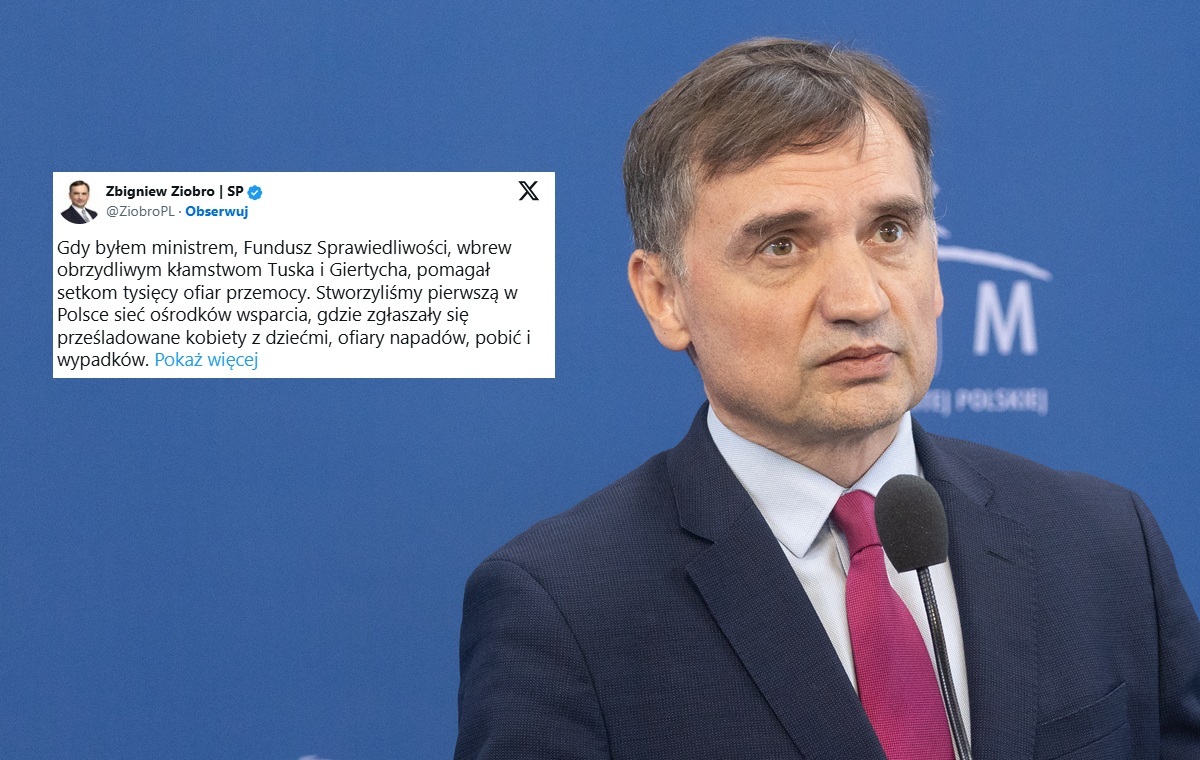 Ziobro: Żurek ukradł pieniądze ofiarom przemocy