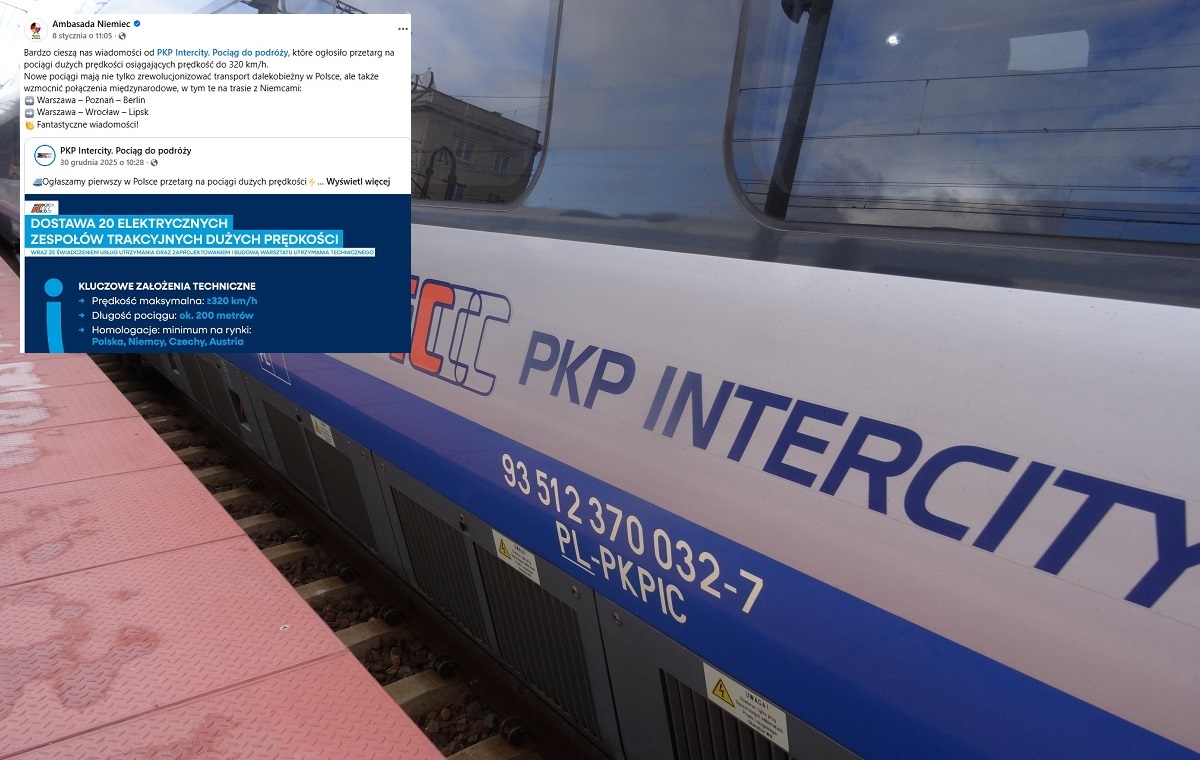 Znamienne!Niemcy cieszą się z polskiego przetargu na pociągi