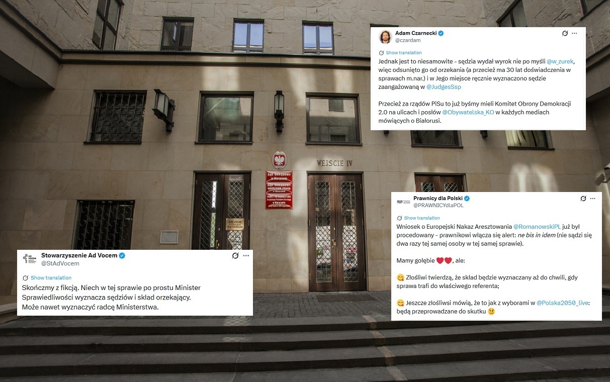 Sprawa Romanowskiego. Fala komentarzy nt. sędzi Ledzion